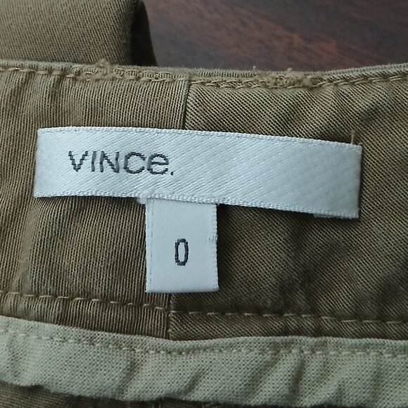 Vince Pants Size 0 Breech Jodhpur Style Khaki Tan Button Ankle Made in USA - Picture 8 of 11